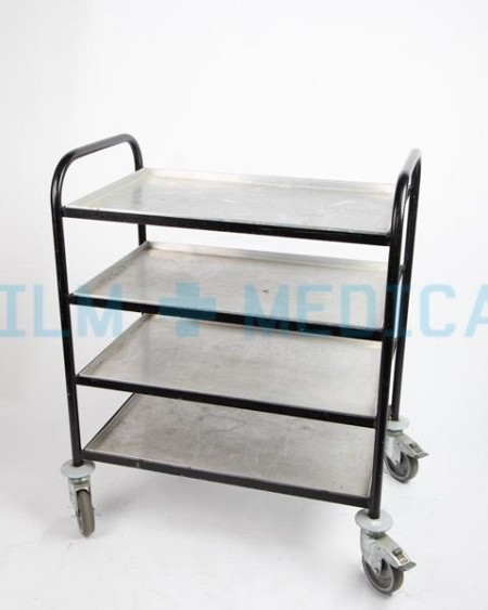 Hospital Trolley Rectangular 4 Tier